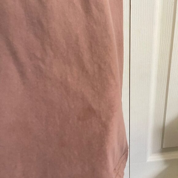 Shein Womens Brown Cursive Freedom Graphic Short Sleeve Semi Crop Top Large - Picture 5 of 6